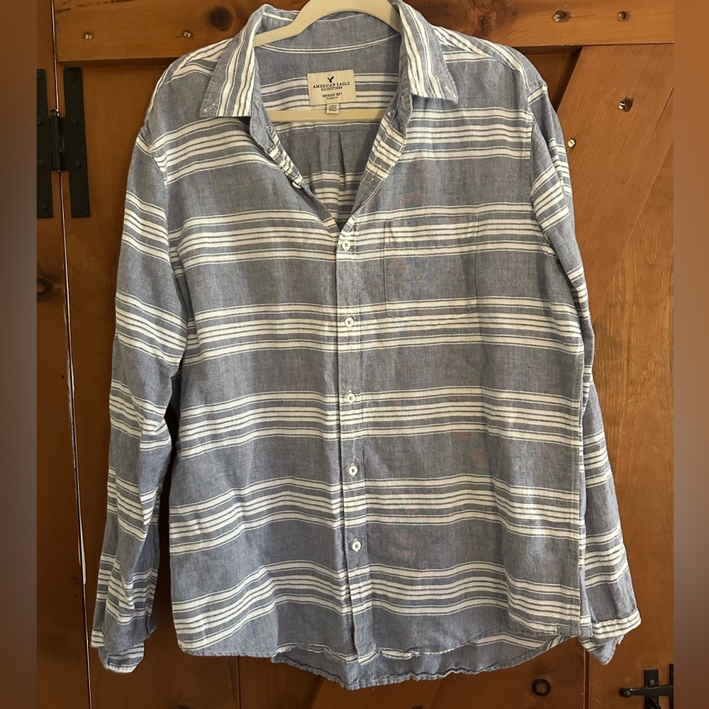 American Eagle Outfitters Men’s Button Down Casual Top Sz L